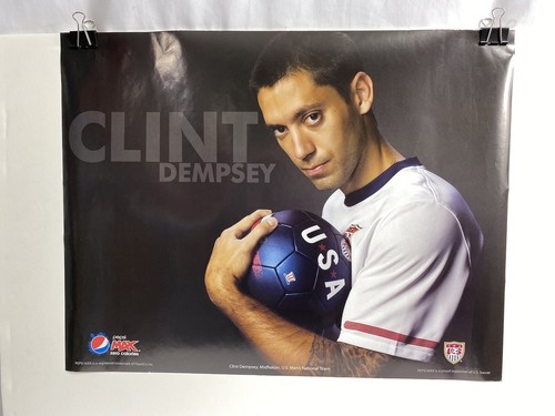 2010 World Cup Soccer USMNT Pepsi Max Clint Dempsey Poster - Picture 1 of 9