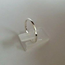 Silberring 925 Silber ohne Steine - einfach glatt, Gr. 44 bis Gr. 70