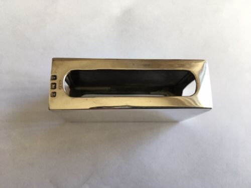 1924 SUPERBO PORTA FIAMMIFERI ARGENTO E MOTORE TORNITO SMALTO GUILLOCHÉ BLU TURCHESE - Foto 4 di 8