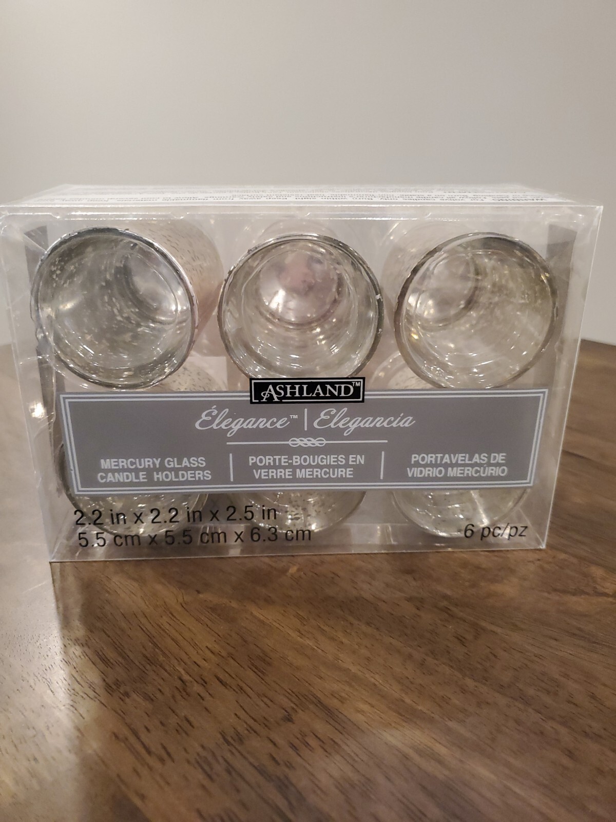 Ashland Mercury Glass Candle Holders set of 6 eBay