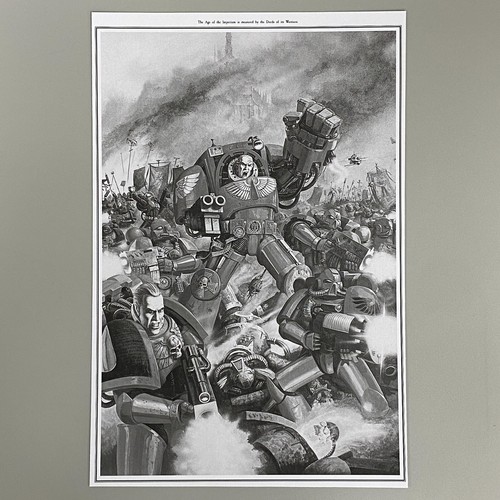 BLOOD ANGELS TERMINATOR CAPTAIN CODEX COVER ART PICTURE POSTER WARHAMMER 40,000