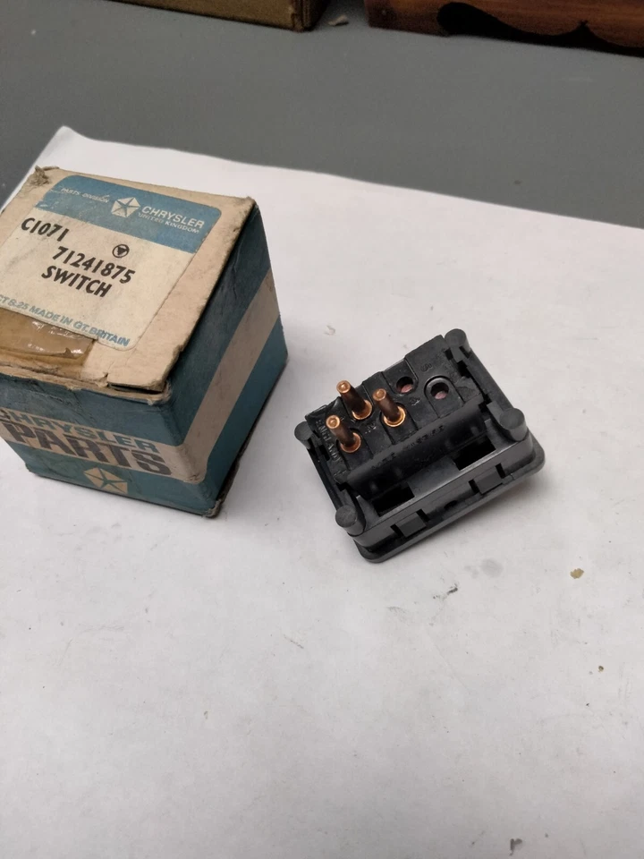 Interruptor soplador Mopar/Rootes NOS 71 Plymouth Cricket (tipo 159 SA) Foto 2 de 3