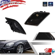 Pair Fit 2008 2009 2010 2011 Mercedes Benz W204 LED Smoke Side Marker Light Lamp