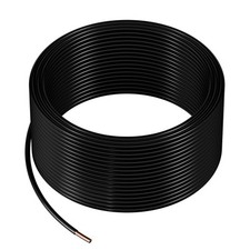 12 Gauge Solid THHN Wire Black Copper Electrical Building Wire PVC Nylon 100 ft