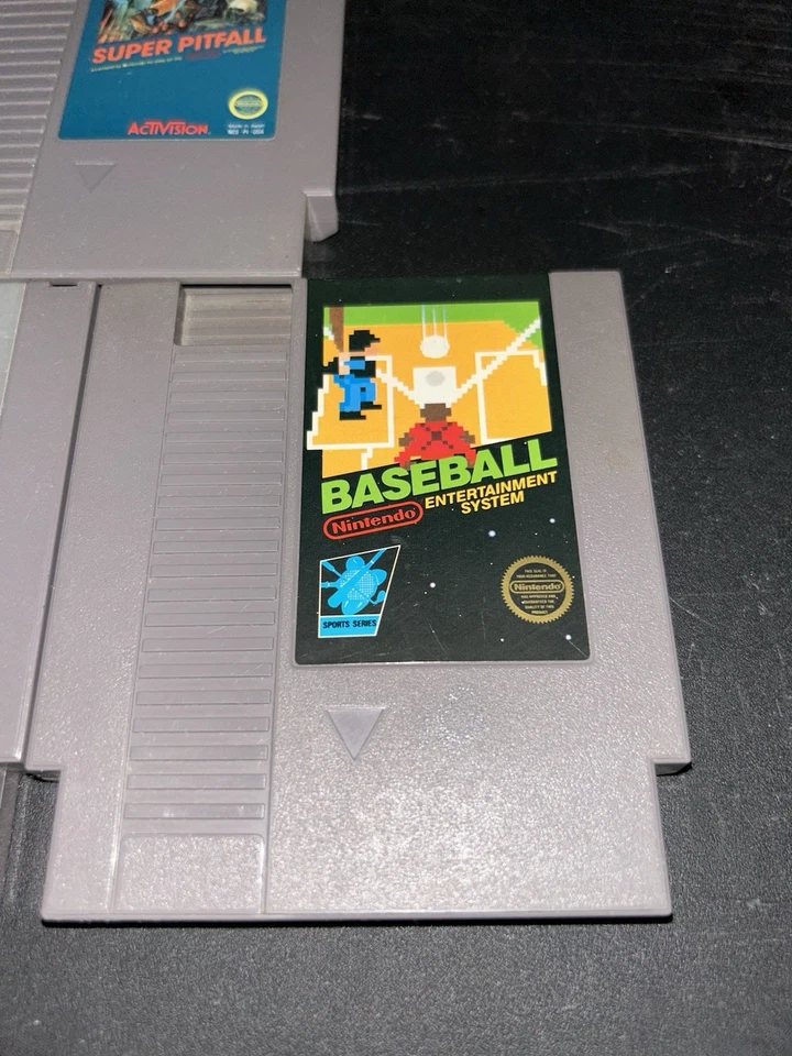 Paquete De Colección 3 Juegos NES, Doble Regate, Béisbol, Juego Super Pitfall Foto 3 de 4