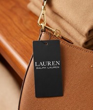 Lauren Ralph Lauren Leather Shoulder Bag Tan with DAMAGED STRAP Bag RRP £229