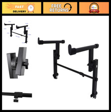 Adjustable 2-Tier Keyboard Stand for Digital Pianos, Synths  Organs - Metal, No