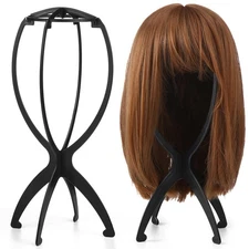 ProSuites 2 Pack Wig Head Stand Travel Wig Holder Hat Wigs Display for Multip...