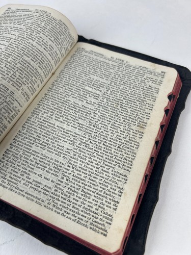 Holy Bible Illustrations & Maps Saalfield Minion Pocket Early 1900's Antique - Picture 11 of 16