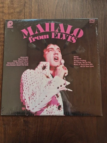 Mahalo From Elvis 1978 Stereo Pickwick/ RCA Camden ACL-7064 Sealed Cutout