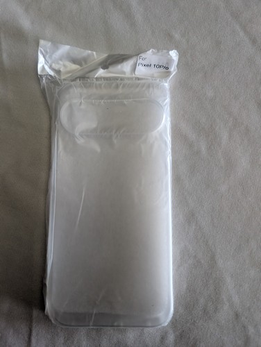Google Pixel 10 Pro Clear Case Shockproof Soft TPU + Glass Screen Protector - Picture 2 of 3