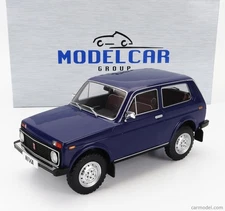 New Lada Niva Year 1976 dark blue 1:18 ModelCar Group Diecast Model Car