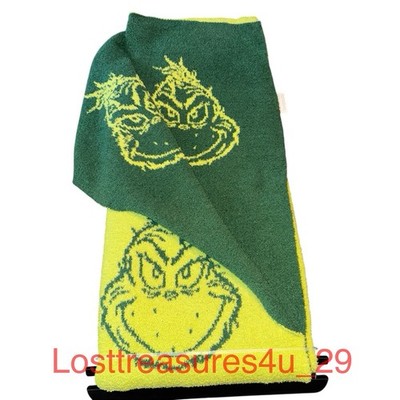 Super Soft Green Throw How The Grinch Stole Christmas  Blanket Reversible New
