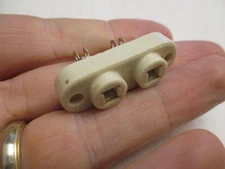 CR-1A/R Crystal Socket Millen 1/2" spaced, 1/8" pin dia. Ceramic *NOT FT-243*