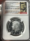 2014 S 50C ENHANCED SILVER KENNEDY HALF DOLLAR NGC SP69 DPL [DEEP PROOF-LIKE]