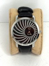 Marc Ecko Watch, Silver, black & rhinestone f...