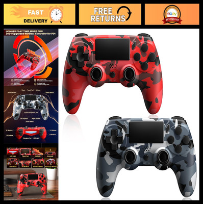 Wireless PS4 Controller 2 Pack, 6-Axis Motion Sensor, Touch Pad, Built-in Speake