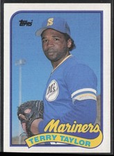 1989 Topps Terry Taylor Rookie Seattle Mariners #597