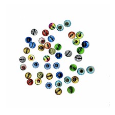 100PCS 6MM Dragon Eye Glass Cabochons - for Artist Sculpture, Fantasy Craftin...