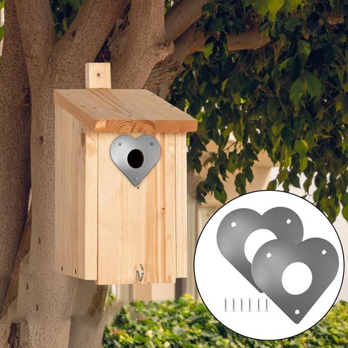 2x Volierenschutzplatte aus Metall Ersatz Vogelhaus Lochschutz - Bild 2 von 6