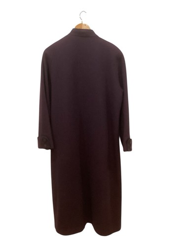VTG Ja-D New York Coat Women’s 10P Wool Dark Maroon Black Trim USA Elegant - Picture 9 of 9