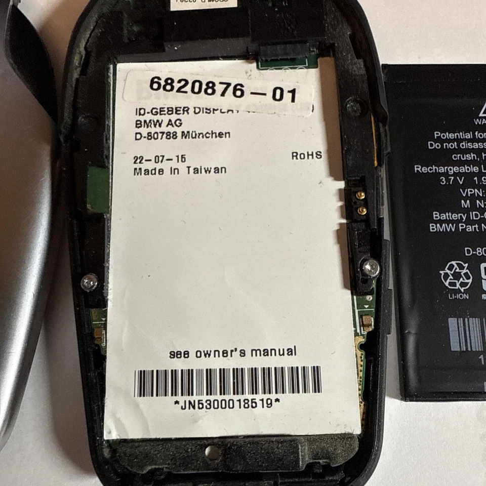 BMW LCD 740i 750i serie 750i 2016 2017 2018 2019 llave pantalla inteligente 6820876-01 Foto 4 de 4