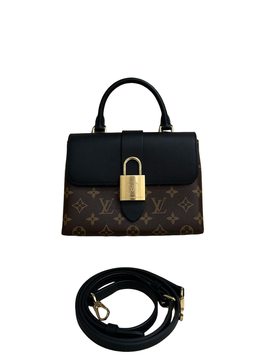 Louis Vuitton Locky Shoulder Bag BB Monogram Brown Canvas/Leather