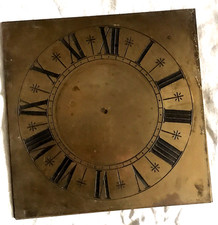 Ebauche cadran cercle laiton pour mouvement pendule horloge comtoise XVIII