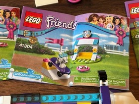 Lego Friends Puppy Lot 41301 41302 41303 41304 Parade Pampering Playground Trick