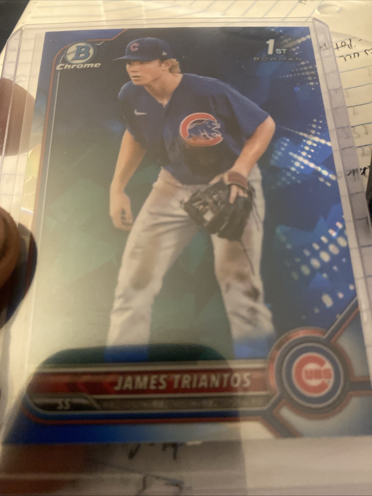 2022 Bowman Chrome Sapphire Edition - Prospects James Triantos #BCP-208 (RC)