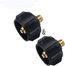 GasSaf QCC1 Propane Adapter Gas Regulator Valve Fitting with Acme Nut 2 