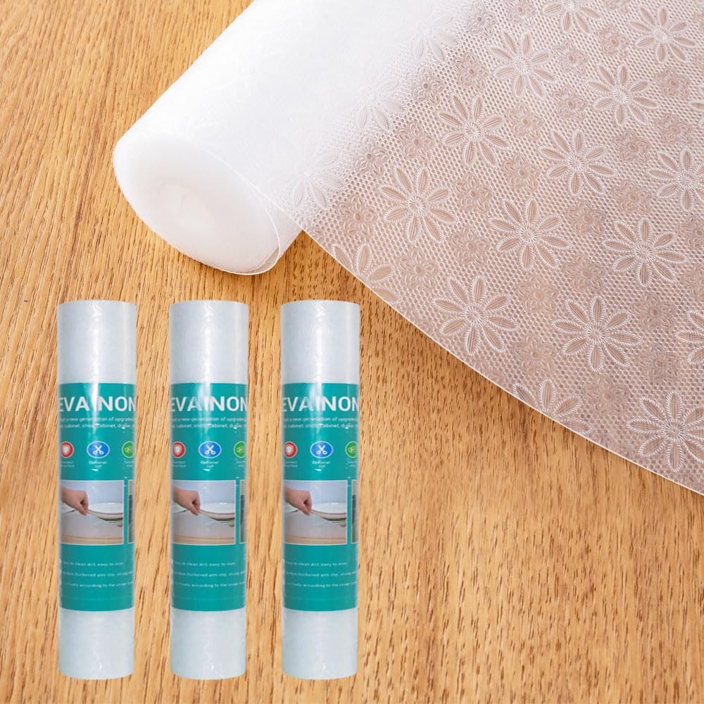 Non-Slip Cabinet Shelf Liner 3 Pack 11.81in x 9.84ft Modern Pattern-image