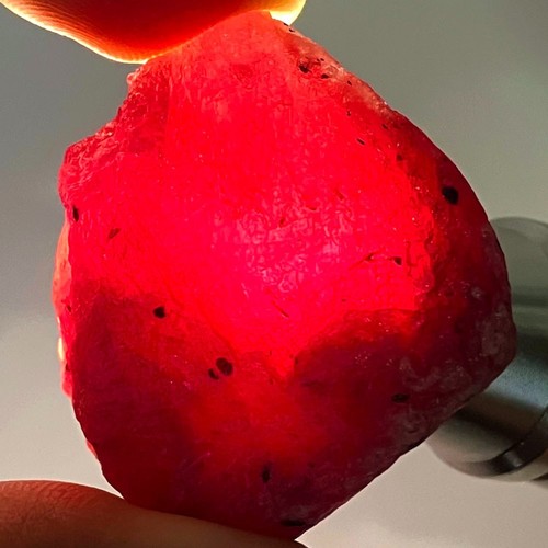 123.24 Ct - Natural 100% Unheated Beautiful Big Size Rough Red Ruby Madagascar - Picture 3 of 5