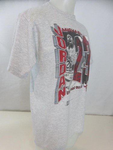 Vintage Michael Jordan 23 Chicago Bulls NBA grau T-Shirt Salem 1990 Größe L - Bild 4 von 8