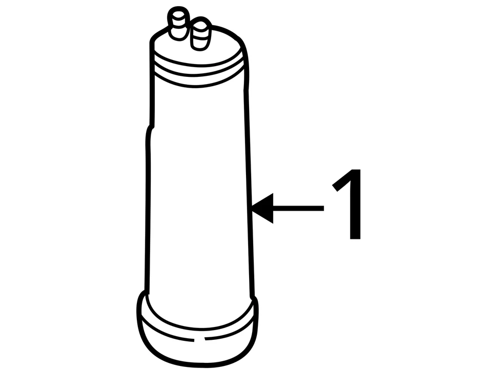 Volkswagen Golf Jetta Cabrio 1996-2003 1HM201799 bote de vapor OEM Foto 4 de 4