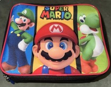 Super Mario Lunch Bag- Mario Yoshi Luigi Lunch Box. New W/tags.