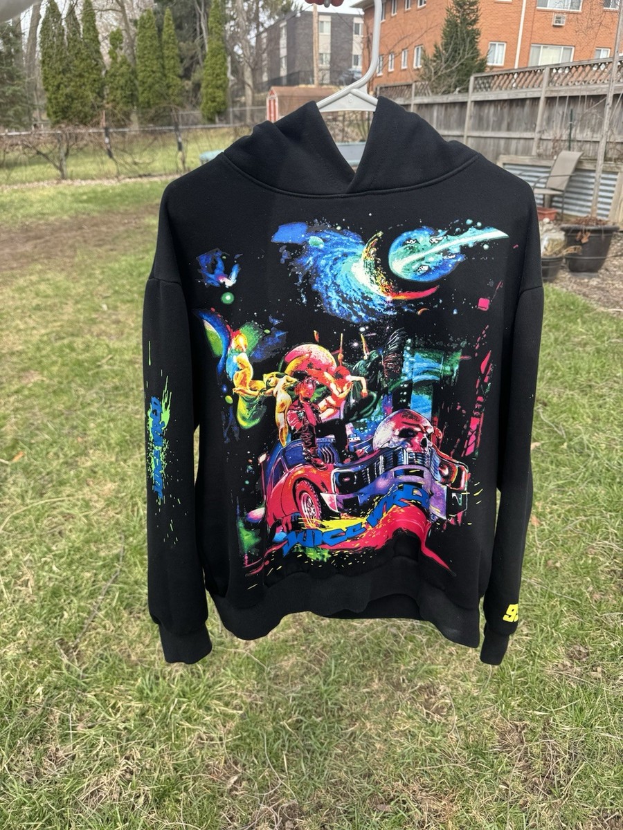 Juice WRLD 999 x Vlone Cosmic Legends Never Die Hoodie Black Sz M Juice WRLD 999 x Vlone Cosmic Legends Never Die Hoodie Black Sz M