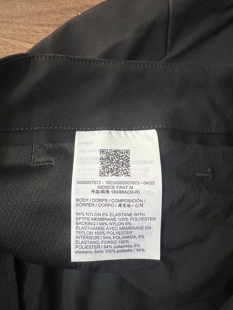 Arc'teryx Veilance Indisce Pants Men's Size 33 in Black (new) | eBay