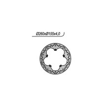 FRONT BRAKE DISC Yamaha YZF R 50TH 125 2012-2012 6591202#9