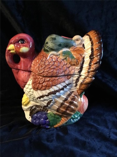 1997 HOLIDAY GRAVY SERVER TURKEY SCHÖNE DETAILS FARBEN HERBST THANKSGIVING - Bild 3 von 15