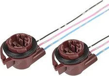 2PCS 3156 3157 Pre-Wired Socket Adapters for Car LED Bulbs, Turn Signal, Brake/T