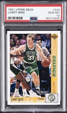 1991 UD #344 LARRY BIRD PSA 10