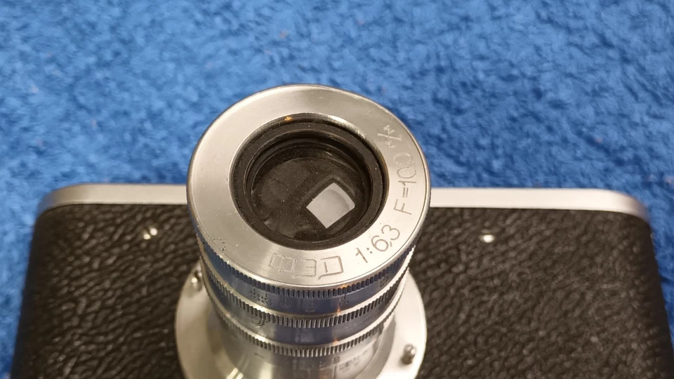 Fed 1 b russiche Leica Kopie u. Fed 1:6,3/100 mm Objektiv - Bild 3 von 4