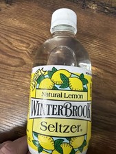 WinterBrook Natural Lemon Seltzer 10 fl oz Glass Bottle 1988 Sugar Free