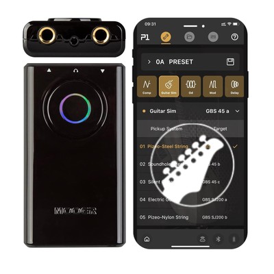 Mooer Prime P1 Guitar Multi-effects Processor, Bass Guitar Pedals with Tuner, Am