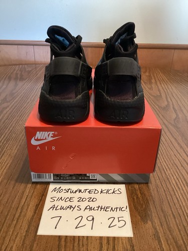 DS 2022 Nike Air Huarache Tripe Black Men’s Sz 11.5 - Picture 7 of 10