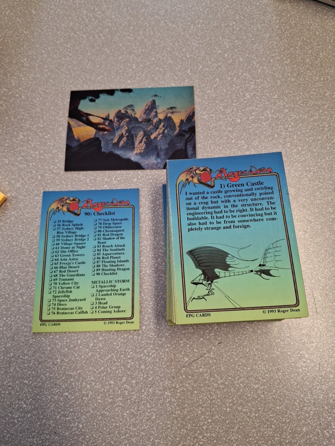 1993 ROGER DEAN 90 CARD COMPLETE SET FPG CARDS | eBay