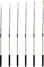 Script Liner Paintbrush 6 PCS Highly Flexible Liner Brush Extra Long Fine Point