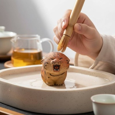 Tiger Tee Haustier Sammlerstück Wohndeko für Schreibtisch