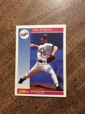 1992 Score #171 Mike Morgan, Dodgers    nm  ib